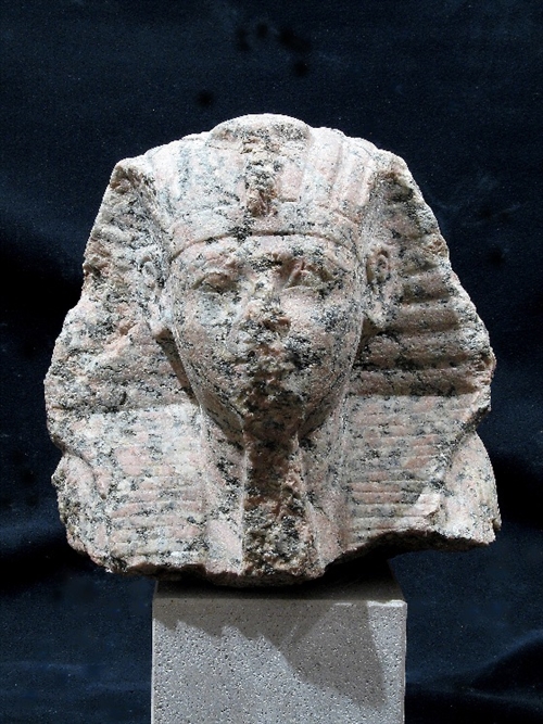 Egyptian head from the red granite